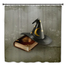 Wizard Hat And Old Book, Old-style Bath Decor 48113007