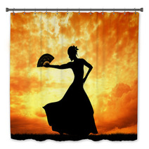 Woman Dancing Flamenco Bath Decor 54656105