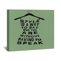 Woman Dress From Words. Wall Art 68202342