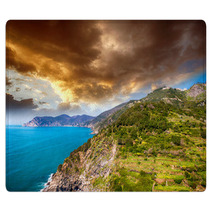 Wonderful Landscape Of Cinque Terre Coast, Italy Rugs 64042264