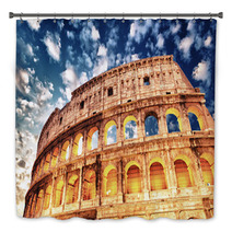 Wonderful View Of Colosseum In All Its Magnificience - Autumn Su Bath Decor 48144301