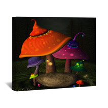 Wonderland Series - Wonderland Mushrooms Wall Art 58027457