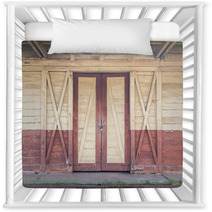 Wooden Door And Wall Nursery Decor 123983119