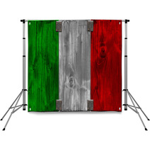 Wooden Italian Flag Backdrops 47479515