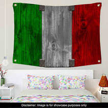 Wooden Italian Flag Wall Art 47479515