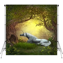 Woodland Unicorn Backdrops 48202059