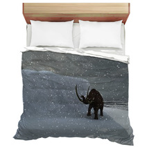 Woolly Ice Age Mammoth In Blizzard Bedding 34080339