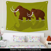 Woolly Mammoths Wall Art 46816942