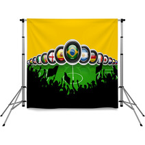 World Cup Brazil 2014 Flags Countries Backdrops 62622106