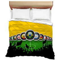 World Cup Brazil 2014 Flags Countries Bedding 62622106