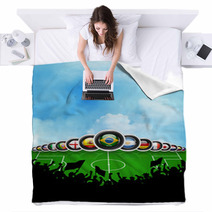 World Cup Brazil 2014 Flags Countries Blankets 62622153
