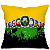 World Cup Brazil 2014 Flags Countries Pillows 62622106