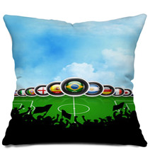 World Cup Brazil 2014 Flags Countries Pillows 62622153