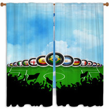 World Cup Brazil 2014 Flags Countries Window Curtains 62622153