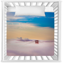 World Famous Golden Gate Bridge In Thich Fog After Sunrise Nursery Decor 54161605