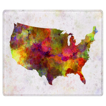 World Map In Watercolor Rugs 91618200