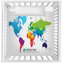 World Map Nursery Decor 74491770