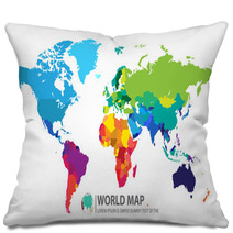 World Map Pillows 74491770