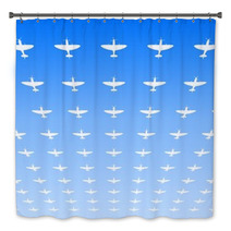 Wwii Fighters Flying Overhead Bath Decor 44784119