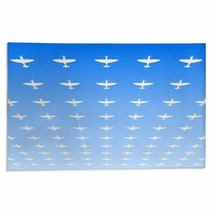 Wwii Fighters Flying Overhead Rugs 44784119