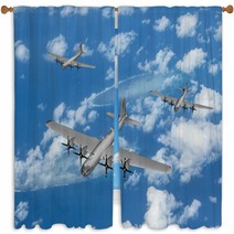 Wwii Us Bomber Of The Pacific Window Curtains 107297374