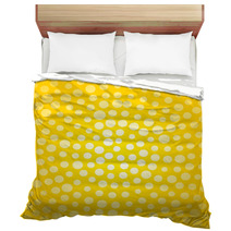 Yellow Background With Small Polka Dots Bedding 65467378