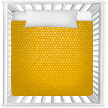 Yellow Background With Small Polka Dots Nursery Decor 68840007