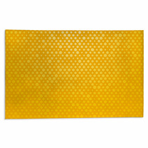 Yellow Background With Small Polka Dots Rugs 68840007