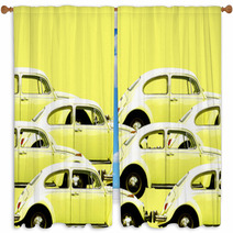 Yellow Bugs Window Curtains 5345996