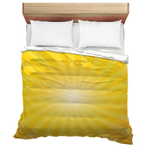 Yellow Color Burst Background Bedding 71740845