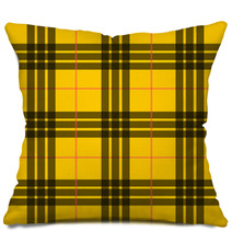 Yellow Color Urban Plaid Pattern Pillows 68799677