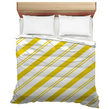 Yellow Diagonal Striped Textured Fabric Background Bedding 61303020