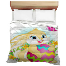 Yellow Easter Rabbit Bedding 21390060