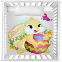 Yellow Easter Rabbit Nursery Decor 21390060