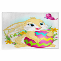 Yellow Easter Rabbit Rugs 21390060