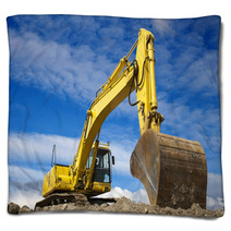 Yellow Excavator Blankets 41407882
