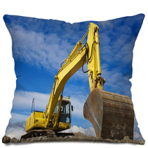 Yellow Excavator Pillows 41407882