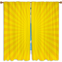 Yellow Flare Background. Illustration. Window Curtains 59182500