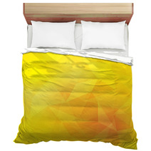 Yellow Polygon Geometric Abstract Background Bedding 68626808