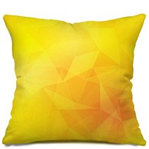 Yellow Polygon Geometric Abstract Background Pillows 68626808
