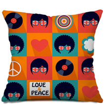 Yellow Pop Art British Musical Pattern Pillows 60479193