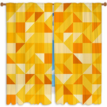 Yellow Seamless Pattern Window Curtains 52719894
