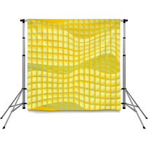 Yellow Tile With Abstract Mosaic Pattern Backdrops 71546741
