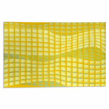 Yellow Tile With Abstract Mosaic Pattern Rugs 71546741