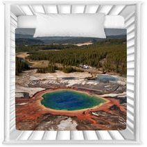 Yellowstone Grand Prismatic Spring Aerial View Nursery Decor 60875350
