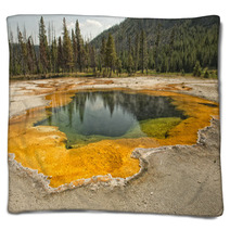 Yellowstone Heat Pool Near Geyser Blankets 70651541
