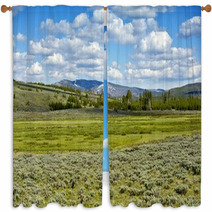 Yellowstone Landscape Window Curtains 54825983