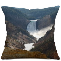 Yellowstone Lower Falls Pillows 69982141