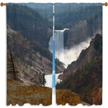 Yellowstone Lower Falls Window Curtains 69982141