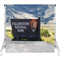 Yellowstone National Park Entrance Sign Backdrops 69994883